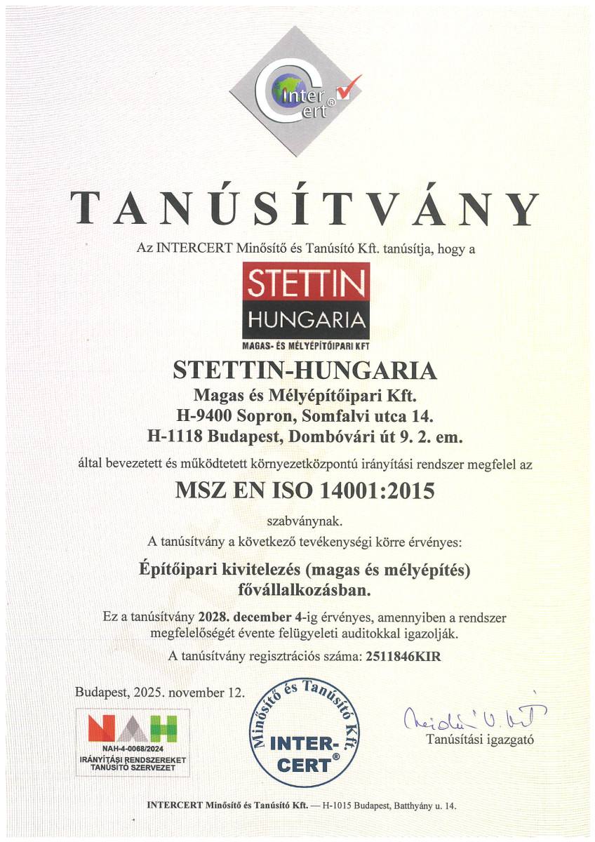 Tanusítványaink
