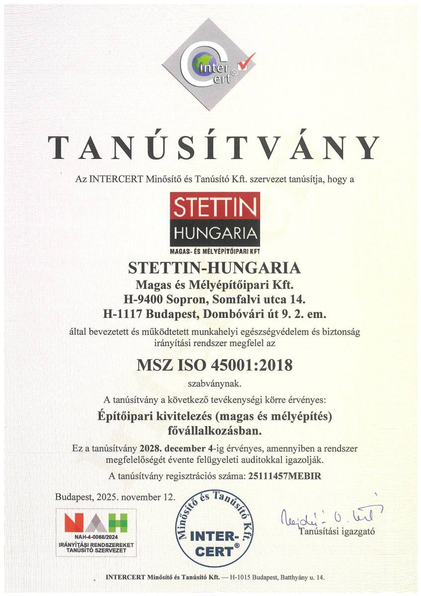Tanusítványaink