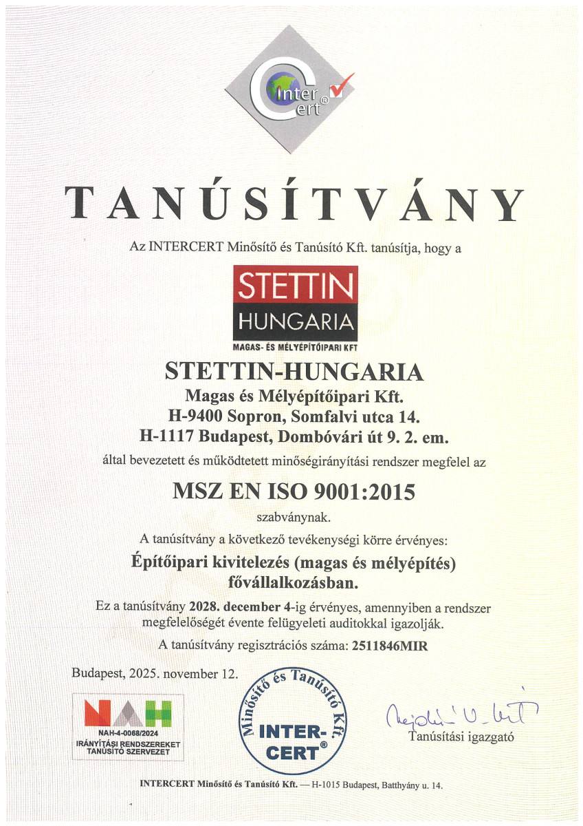 Tanusítványaink